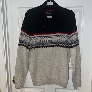 Men’s size medium Nordic grandpa Grandpacore Chunky Knit ski sweater
